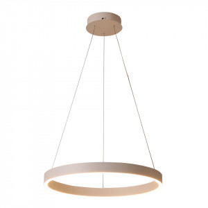 Lustra moderna aurie rotunda din metal cu led BrascoDown d80