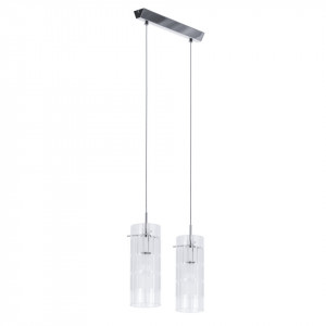 Lustra moderna chrome cu 2 pendule Max