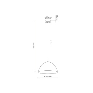 Lustra Negru 1xE27 FARO 3194TK - Img 4