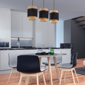 Lustra Negru 3xE27 BOHO 6541TK - Img 2