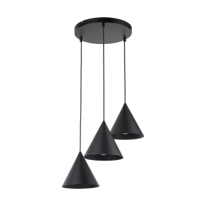 Lustra Negru 3xE27 CONO 10067TK