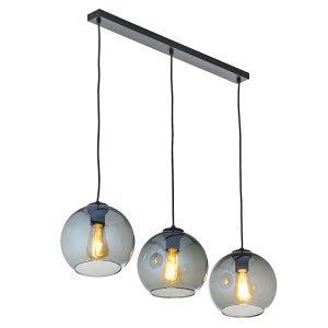 Lustra Negru 3xE27 CUBUS 2818TK