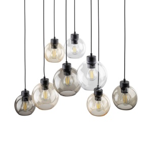 Lustra Negru 8xE27 CUBUS 2834TK - Img 2