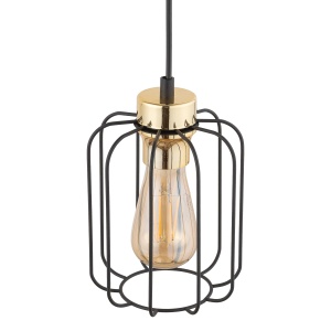 Lustra Negru Auriu 1xE27 GALAXY 4714TK - Img 4