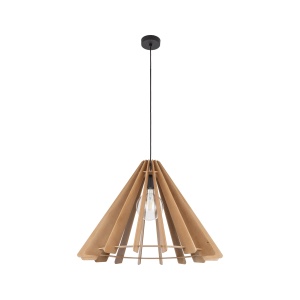 Lustra Negru Bej 1xE27 ERIS 6611TK - Img 1