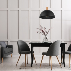 Lustra Negru Bej 1xE27 OSLO 4852TK - Img 2