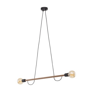 Lustra Negru Bej 2xE27 HELIX 4948TK - Img 1