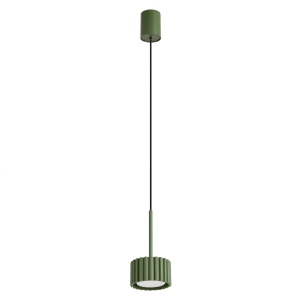 Lustră suspendată AURA 1 verde măsliniu Gx53