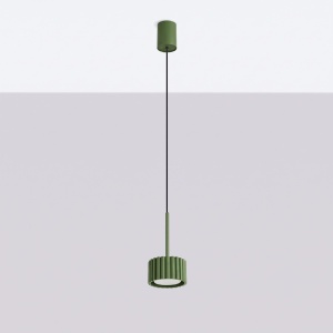 Lustră suspendată AURA 1 verde măsliniu Gx53 - Img 2