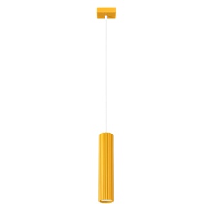 Lustră suspendată KARBON 1 galben