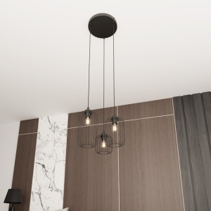 Lustra VANDER 3PREM Negru - Img 3