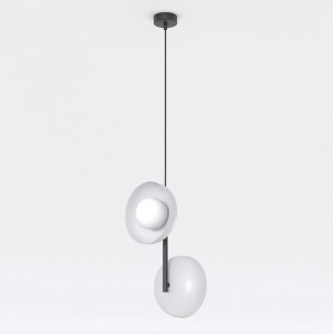 Lustra VANILA 2 Negru Gri - Img 2