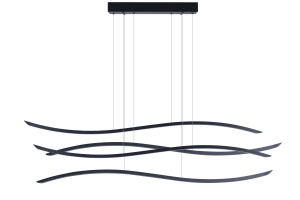 Lustra WAVES Negru - Img 1