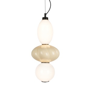 Pendul Bej - Alb LED Tordi - Img 3