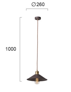 Pendul E27 Rustic 3083500 - Img 3