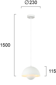Pendul E27 Tulip 4283200 - Img 2