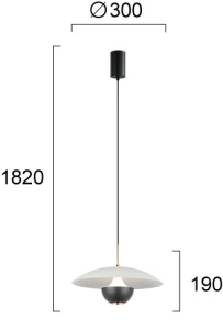 Pendul LED 3000K Valia 4292300 - Img 2