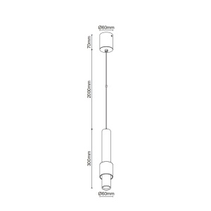Pendul LED 7W 3000K Alb CLIFTON 8564 - Img 2