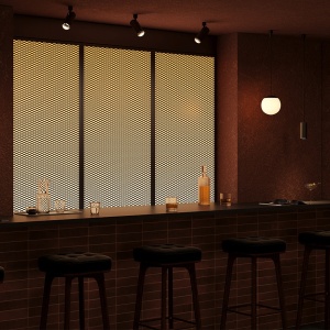 Pendul modern negru cu glob cu led Maytoni Luna d15 3000k - Img 4