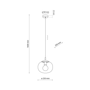 Pendul Negru 1xE27 VIBE 4816TK - Img 4