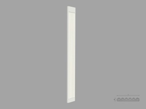 Pilastru poliuretan decorativ P1 dimensiuni 180x30x2000mm - Img 1