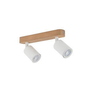 Plafoniera/ Aplica perete Bej Alb 2xGU10 TOP 3295TK - Img 1