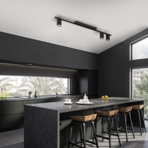 Plafoniera/ Aplica perete Negru 3xGU10 LOGAN 4565TK - Img 2