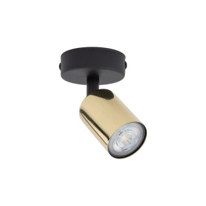 Plafoniera/ Aplica perete Negru Auriu 1xGU10 TOP 6088TK