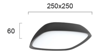 Plafoniera exterior LED 3000K Cosmo 4212800 - Img 2