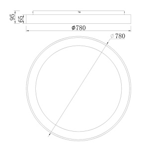 Plafoniera LED dimabil NISEKO II ROUND CEILING 8640 - Img 2
