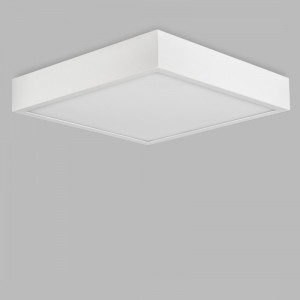 Plafoniera moderna alba patrata cu led 4000k Saona Superficie XL