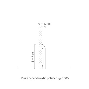 Plinta polimer rigid, Manavi, S35-8x1.1x200 cm - Img 2