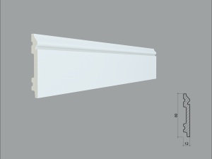 Plinta poliuretan de interior PL05 dimensiuni 80x12x2000mm - Img 1