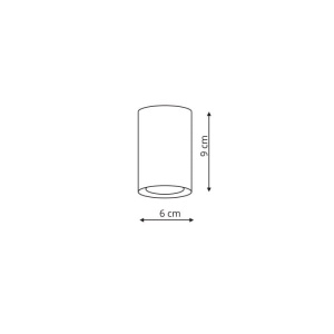 Spot aplicat Manacor 9 cm Alb - Auriu 1xGU10 - Img 3