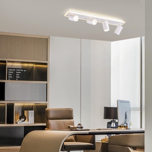 Spot aplicat Plafoniera Parma Alb 4xGU10 plus LED - Img 3