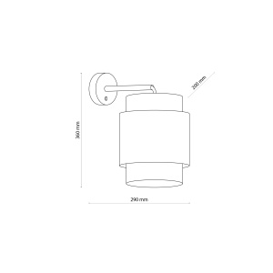 Aplica perete Alb 1xE27 BOHO 6538TK - Img 4