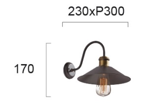 Aplica perete E27 Rustic 3083800 - Img 2