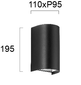 Aplica perete exterior GU10 Spirit 4282500 - Img 3