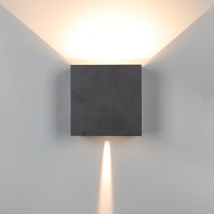 Aplica perete exterior LED* 2*10W 2700K dimabil Negru DAVOS XL 8611 - Img 1