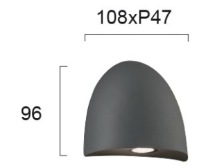 Aplica perete exterior LED 3000K Bauta 4260400 - Img 2