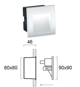 Aplica perete exterior LED 3000K Riva 4124801 - Img 2