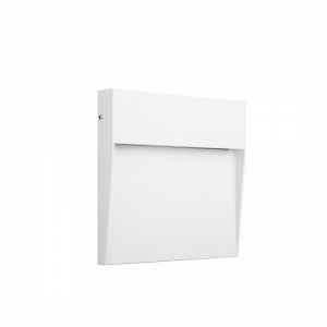 Aplica perete exterior moderna patrata alba cu led Baker S