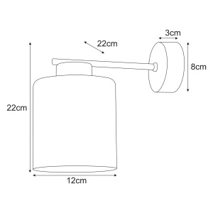 Aplica perete K-5813 - VANES - Img 3