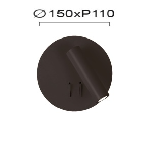 Aplica perete LED 3000K Moby 4188201 - Img 3