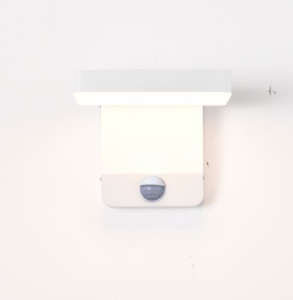 Aplica perete LED W/SENSOR 20W 3000K Alb Cupru 8476