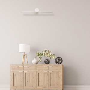 Aplica perete Modern Slim 40 cm Alb LED 3000K - Img 2