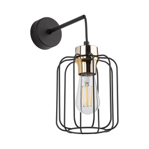 Aplica perete Negru Auriu 1xE27 GALAXY 4742TK - Img 1