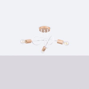 Candelabru EMBER 3 Alb - Img 2