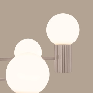 Candelabru HALO 6 taupe - Img 3