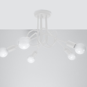 Candelabru LOOP 5 Alb - Img 2